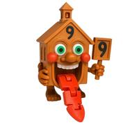 Esok Sekolah - Figura articulada Brainrot Italian Memes XL 11 cm - Colección Oficial Brainrot - Ojos y dientes Glow brillan en la oscuridad - Figura coleccionable Casa 9, Esox Secola, Escuela lengua 9