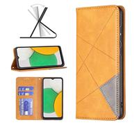 ESONG Funda movil para Xiaomi Redmi A2/A2+/A1/A1 Plus con Tapa,Carcasa Libro Protectora de Cuero de PU con Soporte Plegable,Ranura para Tarjeta,Cierre Magnético,Protector Telefono Case Cover-Amarillo