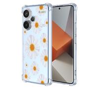 Esong Transparente Funda Para Xiaomi Redmi Note 13 Pro+ Plus 5G,Carcasa Fina Lindo Estética Margarita Crisantemo estampado floral Para Mujer Y Niñas,Delgada Suave Tpu Silicona Original Bonito Case-05