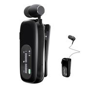 esonstyle Auriculares Bluetooth 5.4 con clip, auriculares inalámbricos retráctiles con micrófono cancelación de ruido, IPX5 impermeables auriculares Bluetooth para deportes, oficina y conducción