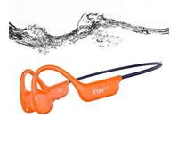 esonstyle Auriculares de natación con sonido óseo, Bluetooth 6.0, IP68, impermeables, con reproductor de MP3, memoria de 8 GB, para deportes bajo el agua, para nadar, correr, bicicleta, color naranja