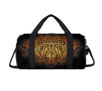 Esoteric Mandala Owl - Bolsa deportiva con compartimento para zapatos, diseño de búho étnico, bolsa de fin de semana, bolsa de viaje, gimnasio, organizador de equipaje para mujeres, hombres, niños y