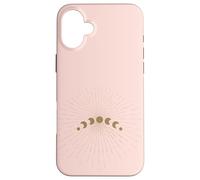 Esoteric Minimalist Moon Phases - Abstract Pink Moon Phases Carcasa para iPhone 16 Plus
