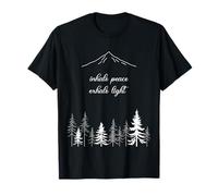 Esoterismo Meditación Naturaleza Inhale Peace Exhale Light Yoga Camiseta