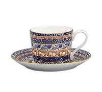 ESOUY Taza de café Juego de té de la tarde Británico de Diseño Retro Clásico Taza de café y platillo de porcelana china Taza de té Tradicional de Lujo Ligero Mejor coleccionista de se