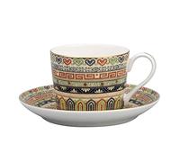 ESOUY Taza de café Juego de té de la tarde Británico de Diseño Retro Clásico Taza de café y platillo de porcelana china Taza de té Tradicional de Lujo Ligero Mejor coleccionista de se