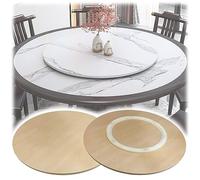 ESOYAWE Lazy Susan Placa Giratoria para Mesa De Comedor, 50 60 70 80 90 100 Cm Superficie De Mesa Tabla Rotativa De Madera, Redonda Bandeja De Servicio Giratoria con Cojinete Silencioso