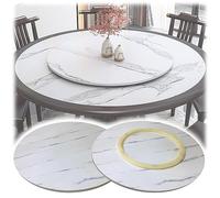 ESOYAWE Lazy Susan Placa Giratoria para Mesa De Comedor, 50 60 70 80 90 100 Cm Superficie De Mesa Tabla Rotativa De Madera, Redonda Bandeja De Servicio Giratoria con Cojinete Silencioso