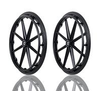 ESOYAWE Paquete De 2 Ruedas para Sillas De Ruedas 20 22 24 Pulgadas Rueda Trasera, Rueda Trasera De Silla De Ruedas Manual No Neumática, Recambio De Ruedas para Sillas De Ruedas con Rodamiento (Size