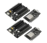ESP ESPS Placa de Desarrollo 30Pins CH340 2.4 GHz WiFi Bluetooth Dual Core para IDE, con ESP 30P DEVKIT V1 Placa de Fuente de alimentación (2 Piezas)