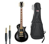 ESP LTD EC-256BLK - Guitarra eléctrica (incluye funda para mochila y cable jack keepdrum), color negro
