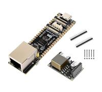 ESP32-P4 PoE ETH AI - Placa de desarrollo basada en chip ESP32-P4, con módulo PoE, compatible con fuente de alimentación P oE y USB-C, puerto Ethernet integrado, MIPI-CSI/DSI, micrófono, cabecera de