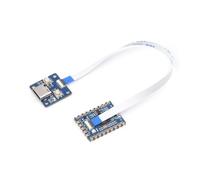 ESP32-S3 Mini Tarjeta de Desarrollo con Tarjeta Adaptador y Cable FPC, Adopta ESP32-S3FH4R2 con Procesador Dual-Core, Frecuencia Principal hasta 240MHz, Integra 2.4GHz Wi-Fi y Bluetooth 5