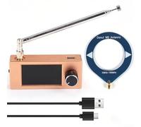 ESP32-S3 Si4732 Receptor de radio de banda completa, pantalla a color de 1.9 pulgadas, entrada Hi-Z para señales débiles para modos USB FM AM SW LSB, negro (anillo)
