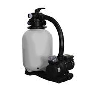 ESPA LEADER Equipo de Filtración Bomba de Agua y Filtro Compact 350, para Piscinas hasta 48 m³, Carga de Arena 35 kg, Compatible con Agua Salada, Válvula 6 Posiciones, Manómetro y Purga de Aire