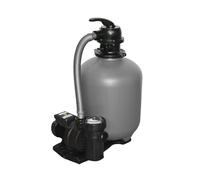 ESPA LEADER Equipo de Filtración Bomba de Agua y Filtro Compact 450, para Piscinas hasta 75 m³, Carga de Arena 75 kg, Compatible con Agua Salada, Válvula 6 Posiciones, Manómetro y Purga de Aire