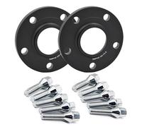 Espaciador 5x120 para Ruedas de Coche, 72,6 mm, Adaptador de Cubo de Brida con Junta centrada + Espaciador de Tuerca de Rueda para espaciadores BMW (Plata, 10 mm)