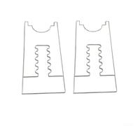 Espaciador acrílico para patas de muebles con extensión variable de 17 cm a 28,8 cm para control de contacto de pared (5 ranuras)