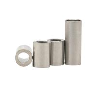 Espaciador de acero inoxidable 304 A2 M6 M7 M8, arandela de buje sin rosca, separador hueco redondo, manguito de junta de columna de paso recto(M6xD10mm-10pcs,Length 8mm)