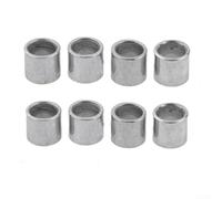Espaciador de aleación de acero para rodamientos de rueda de scooter y rodamientos de rueda de monopatín, se adapta a ejes de 8 mm y rodamientos estándar 608 (plata, 8 piezas)