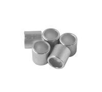 Espaciador de aluminio de 1/2 pulgadas de diámetro x 3/8 pulgadas de diámetro x elige tu longitud, espaciador redondo sin rosca, acabado liso, se adapta a tornillos tornillos 5/16 o M8 de Metal Spacers Online (1/2 pulgadas de longitud, 5 unidades)