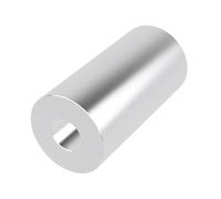 Espaciador de aluminio de 1 pulgada de diámetro exterior x 3/8 pulgadas de diámetro interior x elige tu longitud, espaciador redondo sin rosca, buje de separación acabado liso, se adapta a tornillos de 3/8 pulgadas o M10 por Metal Spacers Online (2 pulgadas de longitud, 2 unidades)