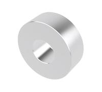 Espaciador de aluminio de 1 pulgada OD x 3/8 pulgadas ID x elige tu longitud, espaciador redondo sin rosca Buje de separación acabado liso, se adapta a tornillos de 3/8 pulgadas o M10 por Metal Spacers Online (3/8 pulgadas de longitud, paquete de 10)