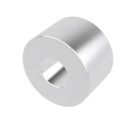 Espaciador de aluminio de 1 pulgada OD x 3/8 pulgadas ID x elige tu longitud, espaciador redondo sin rosca Buje de separación, acabado liso, se adapta a tornillos de 3/8 pulgadas o M10 por Metal Spacers Online (5/8 pulgadas de longitud, paquete de 10)