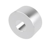 Espaciador de aluminio de 1 pulgada OD x 3/8 pulgadas ID x elige tu longitud, espaciador redondo sin rosca Buje de separación acabado liso, se adapta a tornillos de 3/8 pulgadas o M10 por Metal Spacers Online (1/2 pulgada de longitud, 2 unidades)