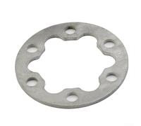 Espaciador de arandela de disco de freno de aleación de aluminio con 6 agujeros para bicicleta eléctrica, scooter eléctrico para junta de rotor de 2 mm, 2,5 mm, 4 mm, 5 mm, plata (5 mm)