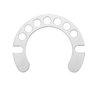 Espaciador de auriculares, aleación de plata de 0,7 mm, arandela interna de ajuste fino para horquilla delantera, ajusta la altura de los auriculares para un manejo suave, accesorio de bicicleta