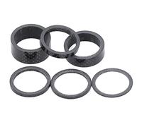 Espaciador de auriculares de fibra de carbono para bicicleta, espaciador de vástago de horquilla delantera de 28,6mm para accesorios de bicicleta de carretera