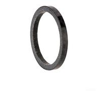 Espaciador de auriculares de fibra de carbono para horquilla de 28,6 mm, arandela de precisión con acabado negro brillante para bicicletas de carretera y montaña, 1 mm de grosor (C-3 mm)