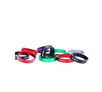 Espaciador De Bicicleta Ajuste de 5/10mm, aleación aluminio, horquilla for bicicleta, arandela, vástago, espaciadores auriculares, anillo for manillar, accesorio ciclismo(4pcs10MM RSilvery)