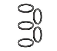 Espaciador De Bicicleta Arandela de auriculares for bicicleta, ultraligera fibra carbono, tubo horquilla for montaña y carretera, junta espaciadora vástago 1, 2, 3, 5mm, 10mm 15mm, 5 uds(3mm)
