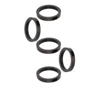Espaciador De Bicicleta Arandela de auriculares for bicicleta, ultraligera fibra carbono, tubo horquilla for montaña y carretera, junta espaciadora vástago 1, 2, 3, 5mm, 10mm 15mm, 5 uds(5mm)