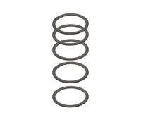 Espaciador De Bicicleta Arandela de auriculares for bicicleta, ultraligera fibra carbono, tubo horquilla for montaña y carretera, junta espaciadora vástago 1, 2, 3, 5mm, 10mm 15mm, 5 uds(1mm)