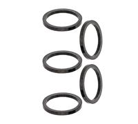 Espaciador De Bicicleta Arandela de auriculares for bicicleta, ultraligera fibra carbono, tubo horquilla for montaña y carretera, junta espaciadora vástago 1, 2, 3, 5mm, 10mm 15mm, 5 uds(3mm)