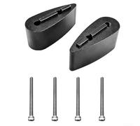 Espaciador de bicicleta de aleación de aluminio negro para manillar Tt para barras aerodinámicas bloque elevador 5 10 20 40 mm ajuste de altura con pernos par piezas de ciclismo (20 mm)
