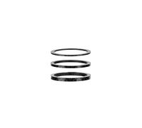 Espaciador De Bicicleta Espaciadores de carbono for auriculares horquilla 31,8mm, vástago manillar bicicleta montaña, arandelas ajustables, dirección fibra brillante 3K, accesorios DIY(G31.8 H6mm P3)