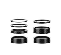 Espaciador De Bicicleta Espaciadores de carbono for auriculares horquilla 31,8mm, vástago manillar bicicleta montaña, arandelas ajustables, dirección fibra brillante 3K, accesorios DIY(G31.8 H41mm P7)