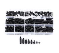 Espaciador de columna hexagonal M2 M3 macho a hembra, tornillos y tuercas; kit surtido con caja de almacenamiento; 250 piezas en total