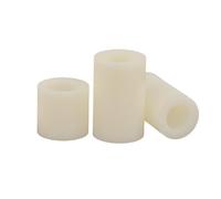 Espaciador de columna redonda sin rosca de plástico ABS Beige, arandela de aislamiento hueca, Pilar de soporte PCB M3 M4 M5 M6 M8 M10 M12(8mm (50pcs),M3.2(OD7))