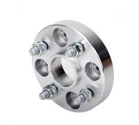 Espaciador de extensión de rueda Adaptador espaciador rueda 2 piezas para 4 orificios para coche para Volkswagen para Polo/Jetta/Gol/UP/Santana M12x1.5(2PCS 30mm Silver)