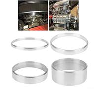 Espaciador de filtro de aire de aluminio compatible con Holley y carburador para elevadores para SBC y para Ford 302 Engine Builds (2 pulgadas)