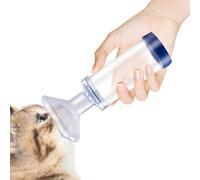 Espaciador de inhalador de gato/perro, dormitorio en aerosol para mascotas | Espaciador portátil de baja resistencia - Válvula de inhalación | Espacio de inhalación ligero para perros y gatos