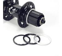 Espaciador de junta de rueda libre de bicicleta para ajuste de cubo de casete con casetes de 8, 9, 10, 11 velocidades en cuerpos japoneses estándar (2 mm, negro)