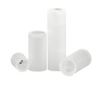 Espaciador de LED M4 M5, 2/3/4/5/6/8/10/12/13/15/16/18/20/25mm, columna de aislamiento de nailon, tubo de luz Led, soporte de Base de lámpara(4mm,M5 (100Pcs))