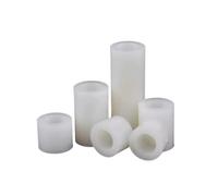 Espaciador de nailon hueco sin rosca ABS blanco M3 M4, arandela hueca redonda for placa PCB, tornillo(7x3x5-100pcs)