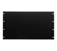 Espaciador de panel de montaje en rack en blanco NavePoint 6U para gabinete o caja de rack de red de servidor de 19 pulgadas, color negro